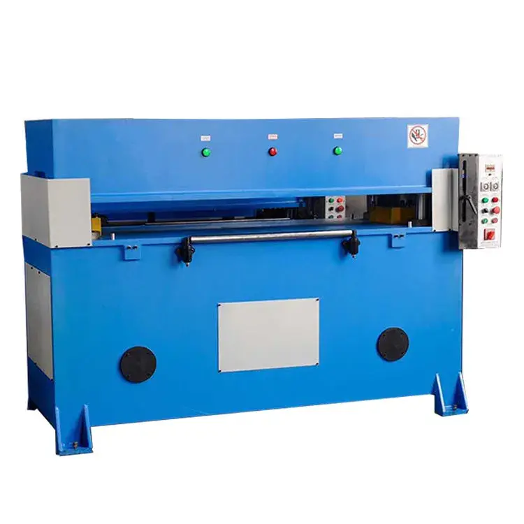 Hydraulic die cutting machine for leather