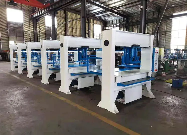 manual travel head press cutting machine