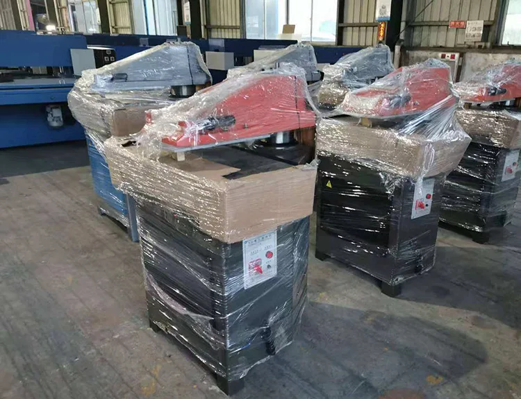 Professional die cutting machine manufacturer swing arm clicker press