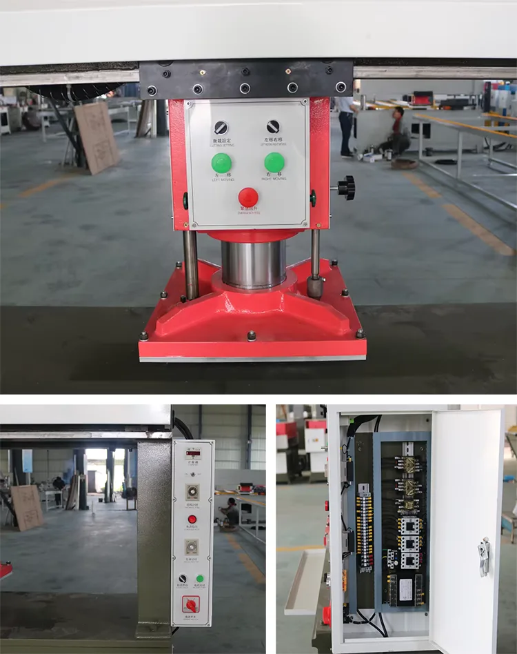 Hydraulic traveling head clicker press