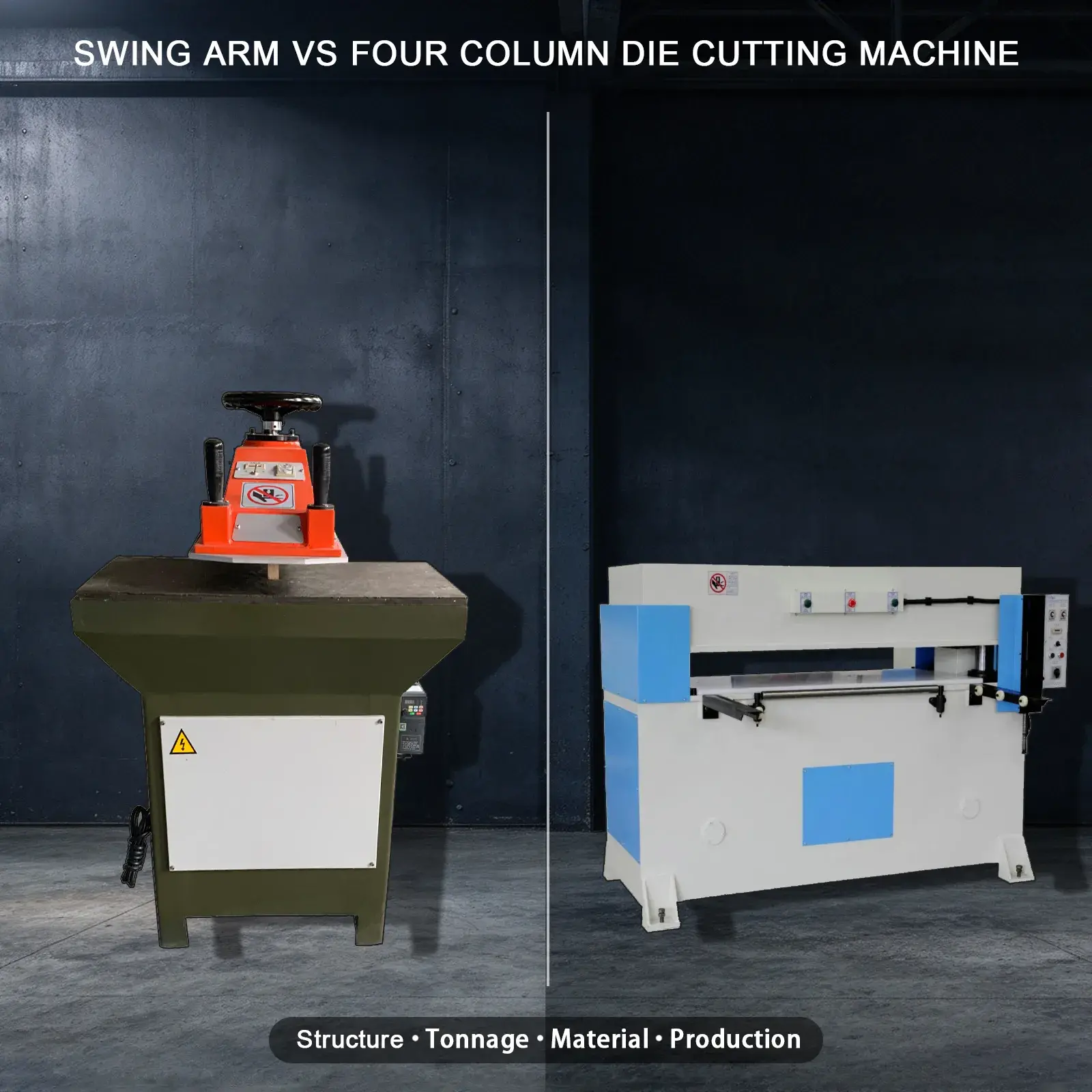 Swing Arm vs Four Column Die Cutting Machine